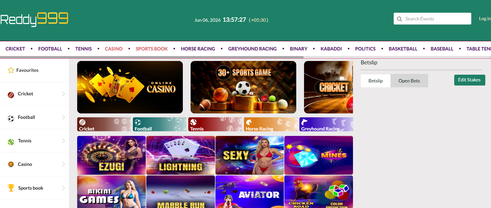 Reddy999 - Official Betting Exchange India